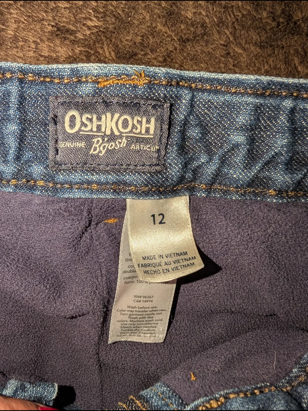 OshKosh B'gosh Navy Blue Denim Jeans